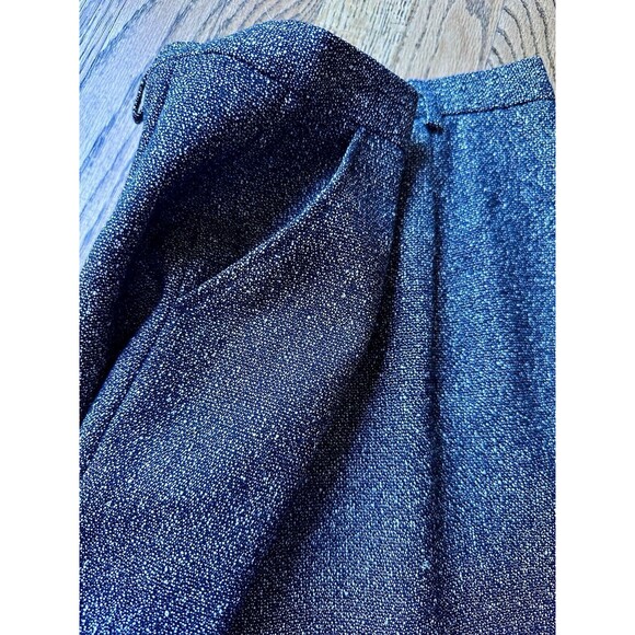 Vtg 90s Pendleton Womens 8 Wool Blend Black White Tweed Pocket Pencil Skirt EUC - Picture 7 of 10